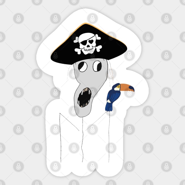 Zombie pirate Sticker by Dead but Adorable by Nonsense and Relish